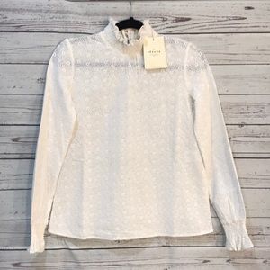 Sezane Cathy Blouse in Size 2 Ecru